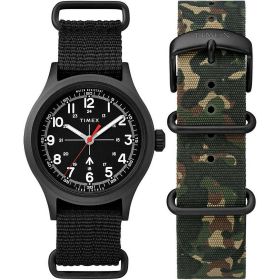 Timex X Todd Snyder Military Inspired Fabric Watch with Extra Strap TWG0176007S