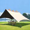 UV Protection Shade Canopy, Weather Resistant Sand Beach Tent, Camping Sun Shelter, Portable Outdoor Canopy Tent, Windproof Pop Up Shelter