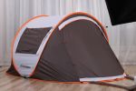 2 Person White Brown Pop Up Camping Tent