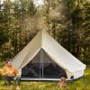 Outsunny 10-Person Yurt Tent Glamping Bell Tent with Spacious Interior, Breathable Waterproof Design, for Family Outdoor Camping, 16' x 16' x 10'