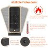 500W Portable Electric Heater PTC Ceramic Heating Space Heater Overheating Tip Over Protection