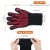 BBQ Gloves 1472¬∞F Heat Resistant Grill Gloves Anti-slip Carbon Fiber BBQ Gloves