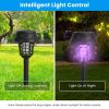 4 Pack Solar Powered Mosquito Zapper Outdoor Insect Killer Torch Waterproof Bug Zapper with UV Light White Light for Yard Garden Farm Patio