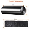 4 Rolls Black Garbage Bags 6.18 Gallons Unscented Disposable Trash Bags Portable Leak Resistant Trash Can Liners for Bathroom Office Kitchen Bedroom C