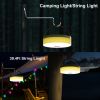 32.8 ft Waterproof Retractable Strip Light Soloar Powered LED String Lights for Outdoor, Camping, tent, garden, Patio