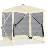 Outsunny Pop Up Camping Canopy Gazebo Screen Shelter Tent with Single Person Easy Set-Up, Ventilating Mesh