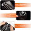 4 Rolls Black Garbage Bags 6.18 Gallons Unscented Disposable Trash Bags Portable Leak Resistant Trash Can Liners for Bathroom Office Kitchen Bedroom C